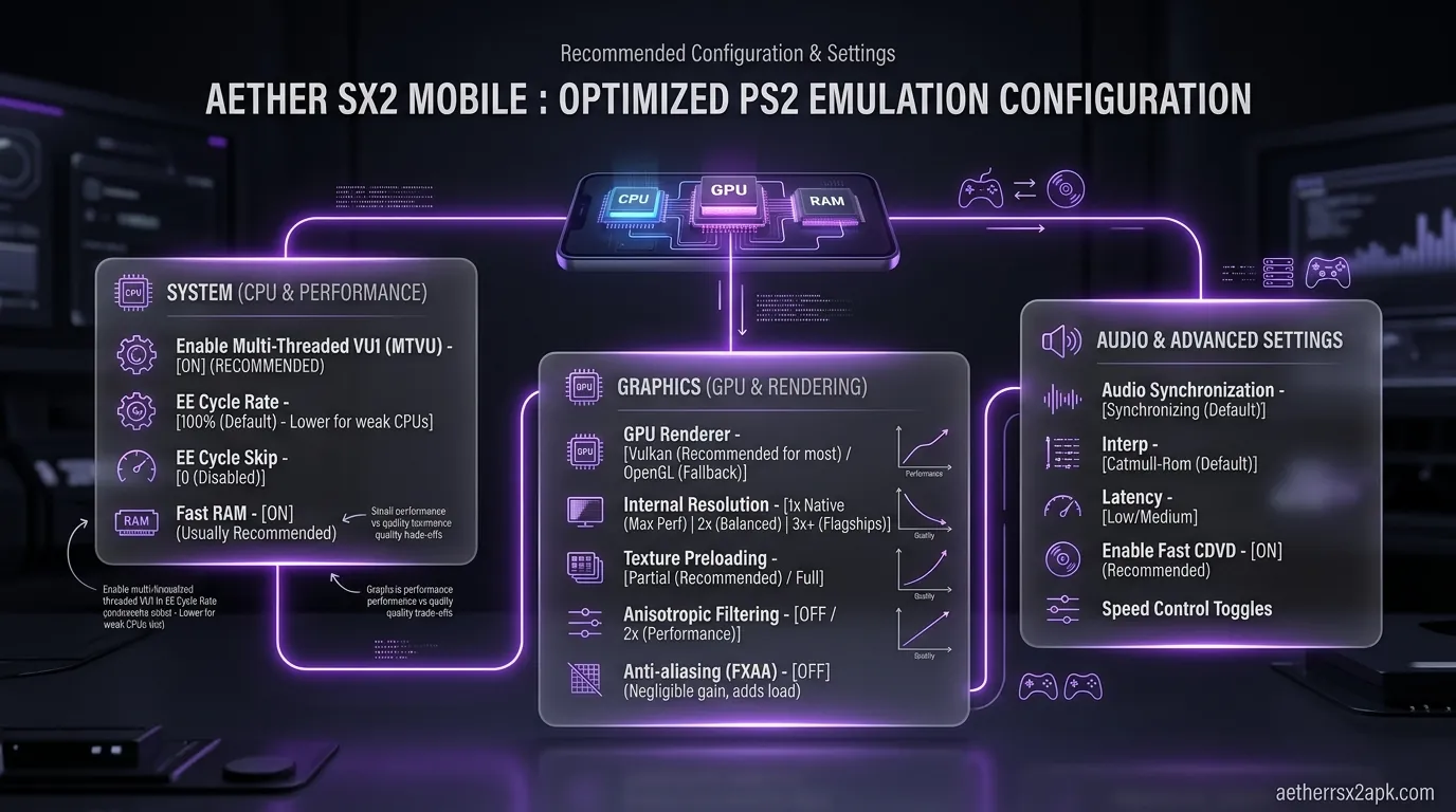 Recommended Core Settings