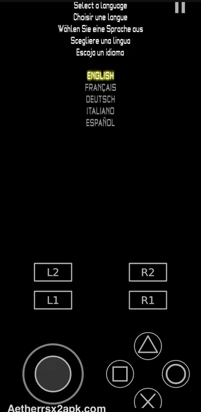 AetherSX2 main game library showing scanned PS2 titles ready to play